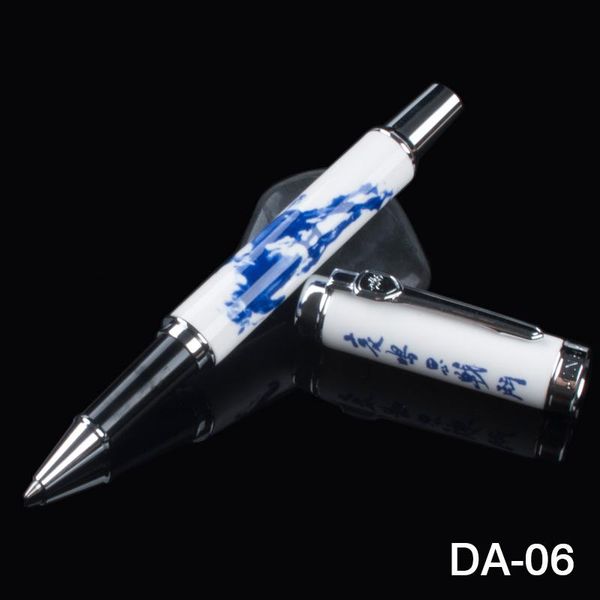 

gel pens roller ball pen luxury jinhao 950 blue and white porcelain with chinese calligraphy horse