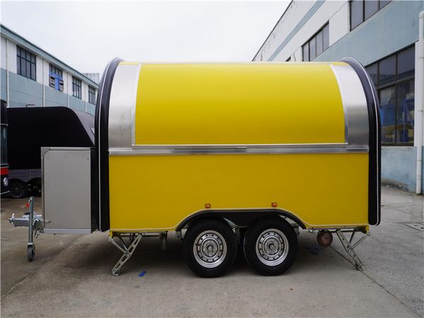 

food truck /food trailer /food van 340x200x240cm black/yellow