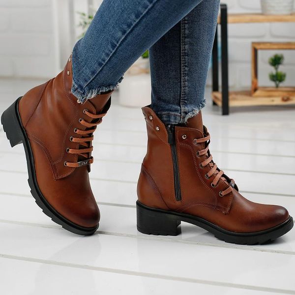 

boots ayakland 3883-851 taba daily zipper thermo lady skin shoes, Black