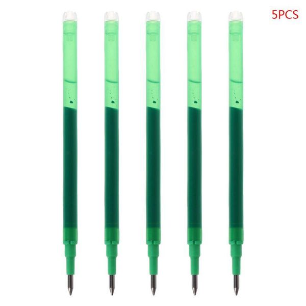 

gel pens 5pcs black green blue red ink erasable pen refills rods large capacity writing replacement school supplies stationery r66f