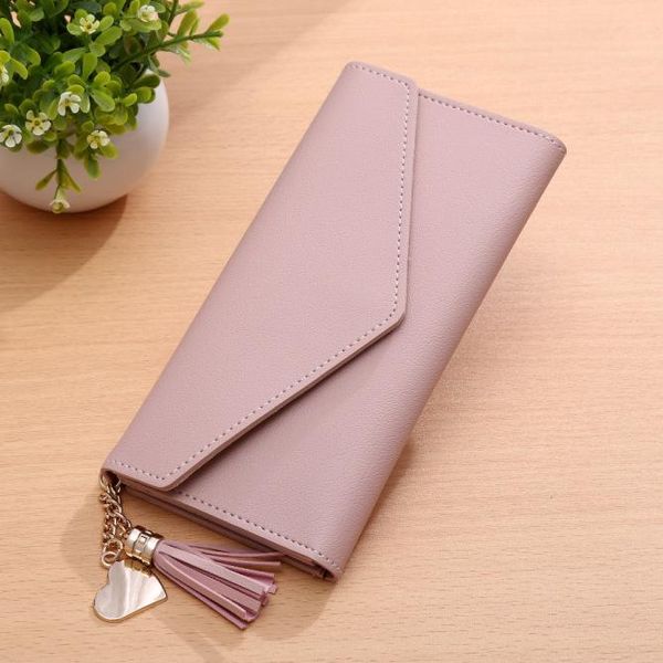 

wallets jiulin brand leather women wallet hasp solid color card bags long female purse 5 colors ladies billetera, Red;black