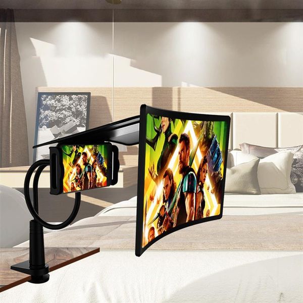 

cell phone mounts & holders 12'' screen magnifier with gooseneck stand 3d enlarger projector magnifying