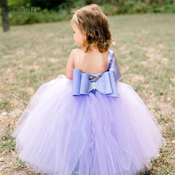 

girl's dresses lavender baby girl puffy tulle party first birthday gown for kids big bow1, Red;yellow