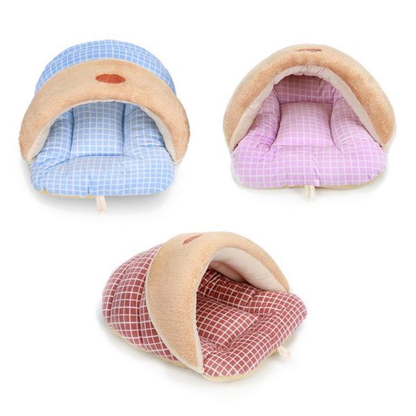 

pet bed small dog puppy kennel sofa fleece material bed cat mat dog house cat sleeping bag nest