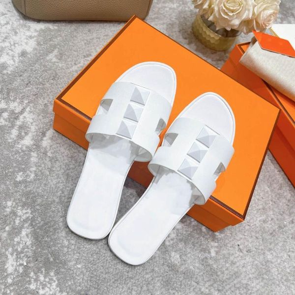 

slippers rivets women holidays beach flip flops leisure flat shoes ladies luxury design slides summer quality footwears females, Black