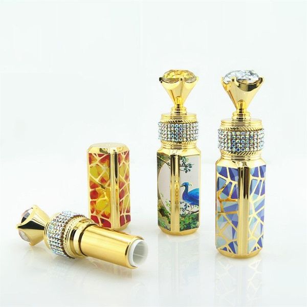 

storage bottles & jars 3d pattern design 12.1mm empty lipstick tube square lip container colorful plastic cosmetic beauty packaging bot