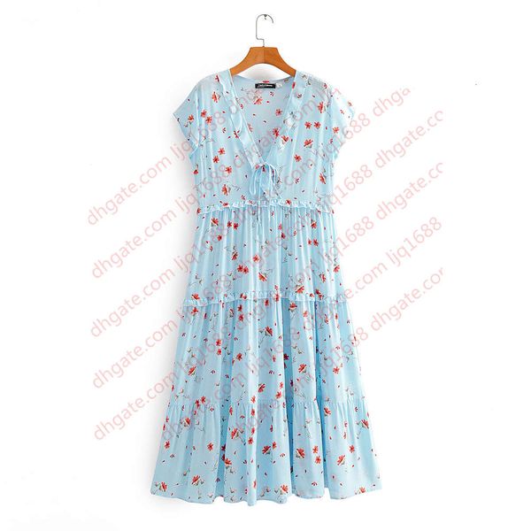 

women floral print bohemian beach dresses 2020 drawstring v-neck short sleeve tiered ruffle trim casual mini dress summer boho holiday dress, Black;gray
