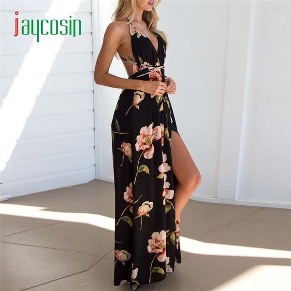 

skirts jaycosin 2021 sell fashion women summer boho long evening party beach sundress #40, Black