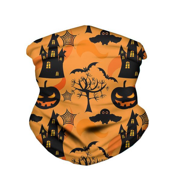 

pumpkin halloween head magic headscarf variety scarf cover mask