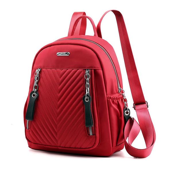 

tide leisure package 2021 backpack schoolgirl both shoulders time woman lhans, Red;black