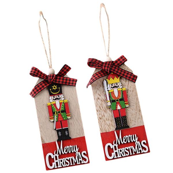 

christmas decorations 2pcs tree decoration creative pendant walnut soldier
