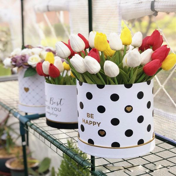

gift wrap 3pcs/set 2021 simple flower box rose valentine's day party holiday wedding decoration round