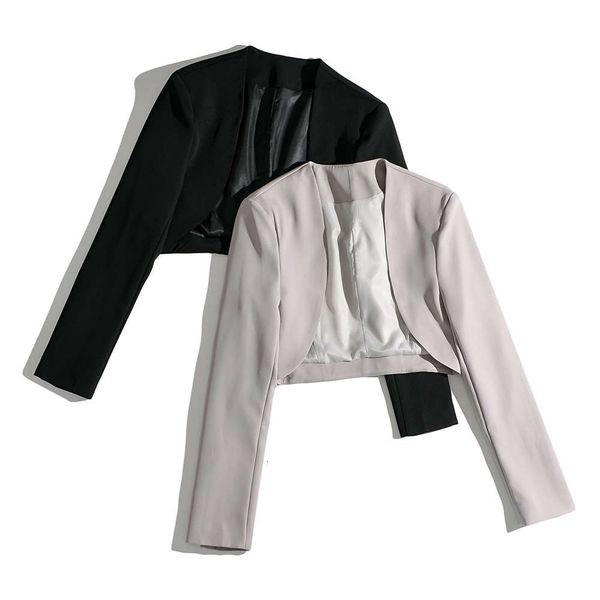 

fall women's wear spice girl's camisole short coat, Black;brown