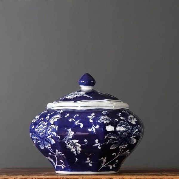 

storage bottles & jars hand painting ceramics jar geometric and flower pattern canister for serving tea coffee spice