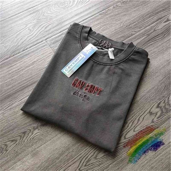 

men's t-shirts vintage batik embroidery ce. cavempt t shirt men women 1:1 t-shirt wash and make old cav empt c.e tee, White;black