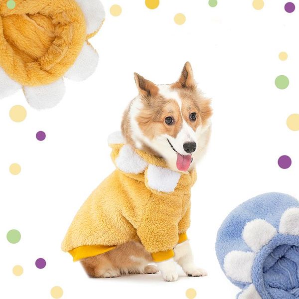 

dog apparel cute fleece clothes sweatshirt for small medium dogs yorkies hoodie coat winter warm pet clothing costume funny