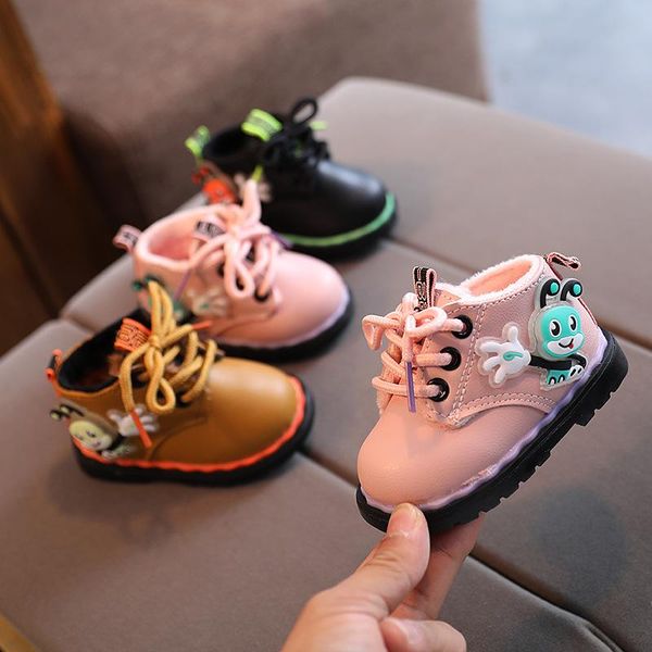 

first walkers baby cotton shoes 0-3 years old winter warm for boys and girls non-slip soft sole plus velvet toddler