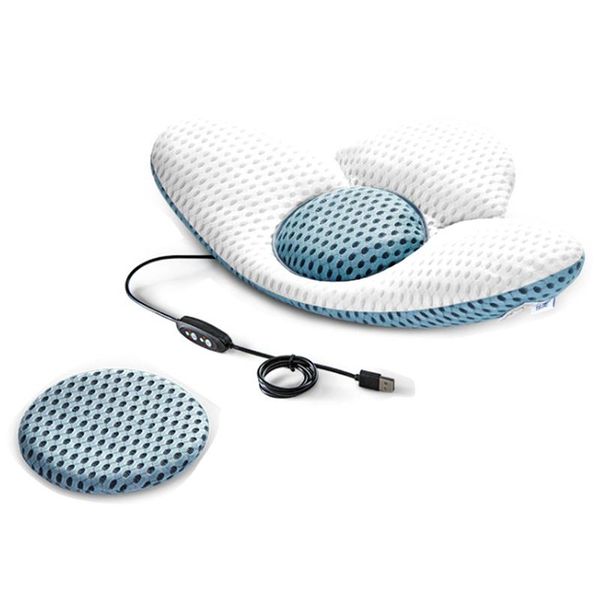 

3d waist pillow bed lumbar pillow sleep heating electric massage waist pad household