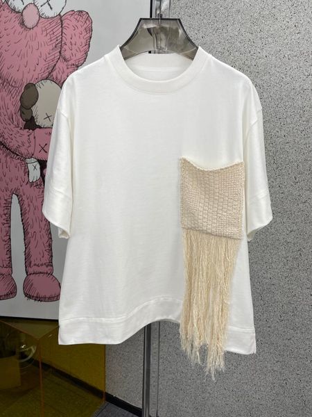 

women's t-shirt 2021 ladies fashion short sleeve casual woven loose 0311, White