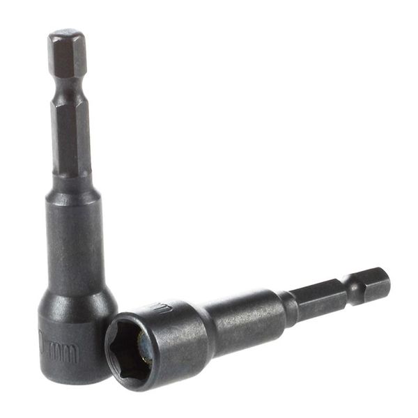 

hand tools 2pcs 1/4 shank magnetic 10mm socket wrench hex nut driver bit
