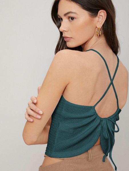 

motf premium criss-cross smocked l8ty#, White