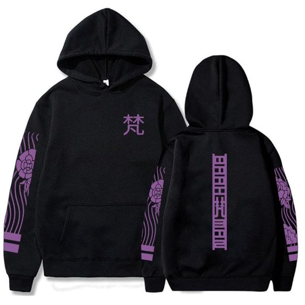 

men's hoodies & sweatshirts print harajuku winter pullovers tokyo revengers anime hoodie cosplay fashion oversize, Black