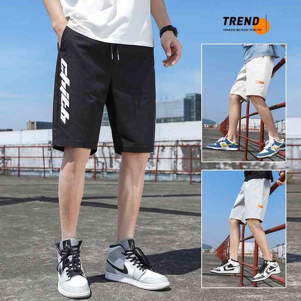 

trend 5 extra wear beach pants casual shorts men's summer thin fashion brand loose sports underpants, White;black