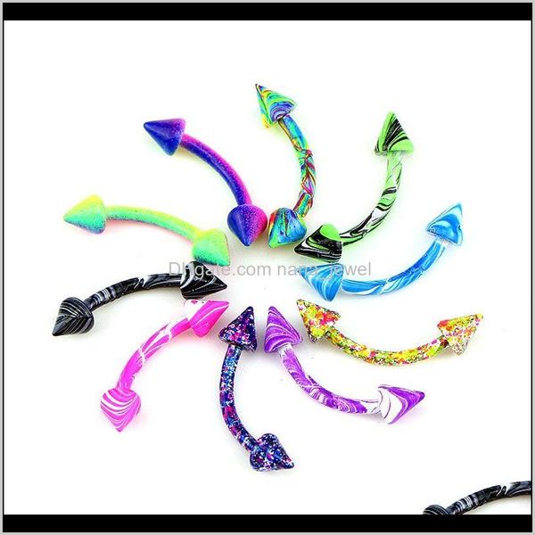 

10 pcs/lot aiovlo multicolor colors stainless steel body jewelry helix piercing ear eyebrow nose lip captive rings shipping iru7k o896v, Silver