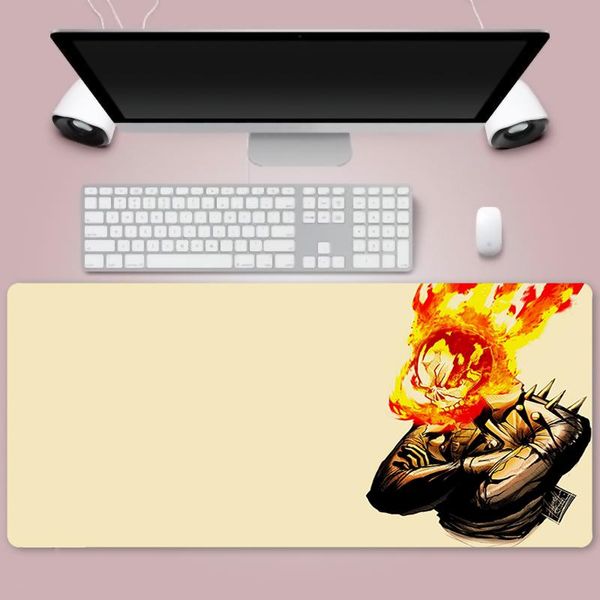 

mouse pads & wrist rests death knight gaming large pad computer mousepad edge mause keyboard desk mat