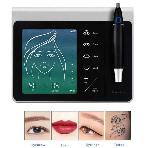 

new permanent makeup tattoo machine pen micropigmentation device eyebrow make up kits for &amplips/ rotary motor tattoo machine