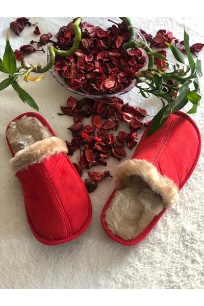 

slippers women red winter home slipper, Black