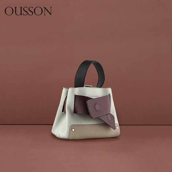 

evening bags ousson leisure leather large capacity shoulder messenger bag multifunctional bucket fashion tote handbag for women