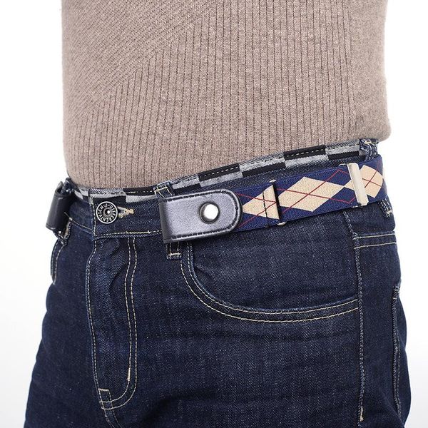 

belts buckle-elastic invisible belt jeans simple men's and women's lazy wholesale, Black;brown