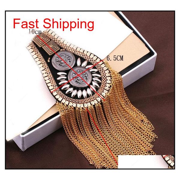

2017 new arrive kpop fashion women and men clothes epaulet accessories tassel shoulder epaulettes wholesa jllmwx home003, Silver