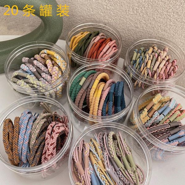 

hair accessories  tinned loops, headbands, rubber bands, women's net, red headwear, simple and durable ropes, Slivery;white