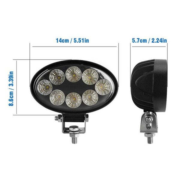 

working light 1pc 5 inch universal lights 60w oval led work lamp fog truck off-road tractor flood beam 12v 24v for car suv