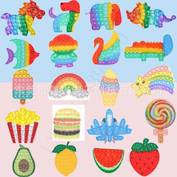 

push bubble pop fidget toys sensory ring bracelets puzzle press finger bubbles stress bracelet wristband zzf1122