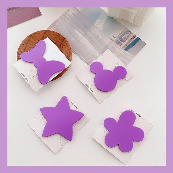 

hair accessories hairpin female net red small jewelry purple cartoon headdress cute side clip, Slivery;white