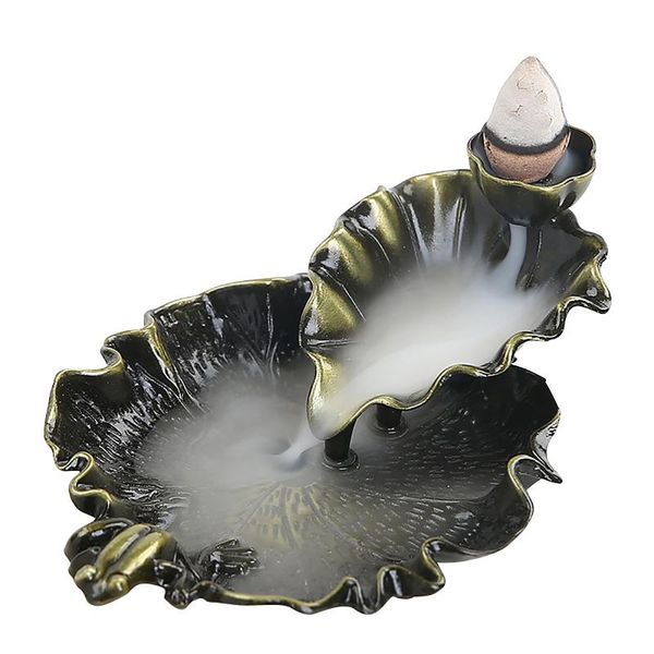

fragrance lamps 80cones creative home decor backflow stick incense burner ceramic censer decoration use in teahouse