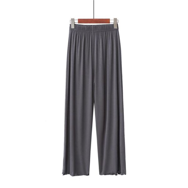 

gym clothing 20 summer forces combing modal solid color flash casual capri home pants medium waist loose-fit women's, White;black