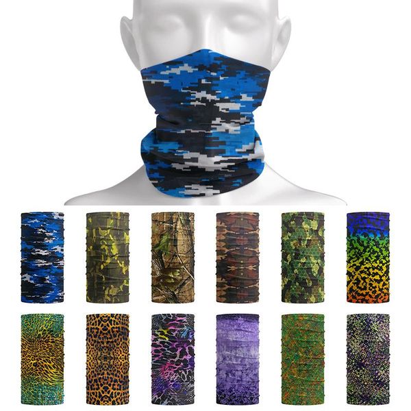 

scarves military tactical bandana outdoor survival camouflage headscarf seamless cycling headband for father's day happy birthday gifts, Blue;gray