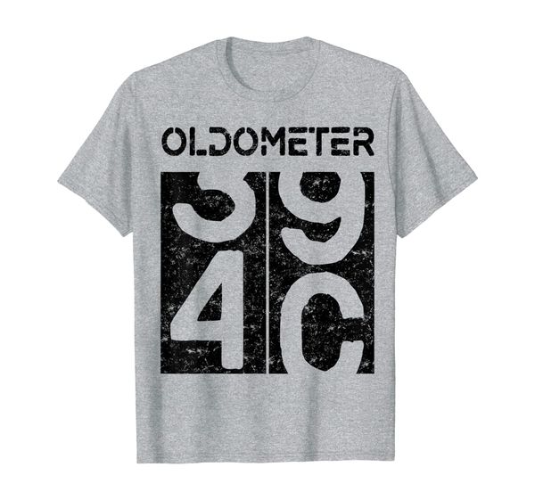 

oldometer 40 shirt great 40th anniversary birthday gift tee t-shirt, White;black