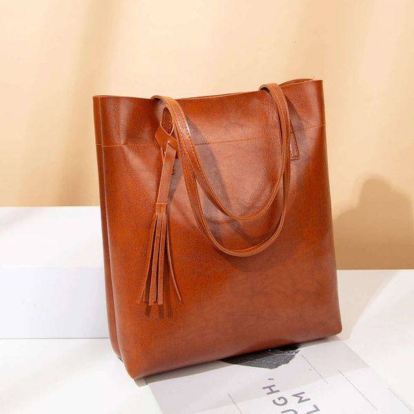 

fashion 2021 spring new bags korean women's handbag fashion tassel tote bag