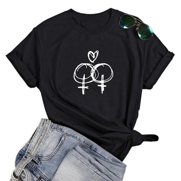 

women's t-shirt lesbian shirt feminist funny t women summer harajuku tshirt cotton short sleeve casual tee femme, White