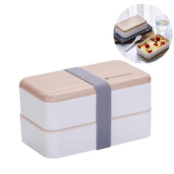 

dinnerware sets microwave double layer lunch box japanese double-decker portable