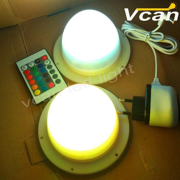 

bulbs 6pcs dhl super bright wireless lithium battery rechargeable outdoor led rgb lamps