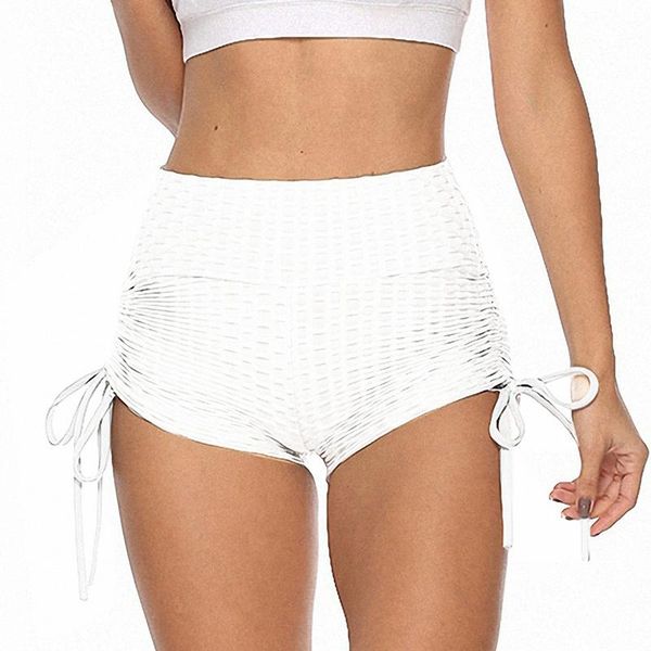 

ladies yoga fitness sports shorts running cycling sports shorts, White;black
