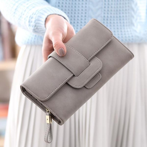 

wallets 2021 fashion wallet women's purse card holder female clutch long multi-card bit designer luxury lady coin purses, Red;black