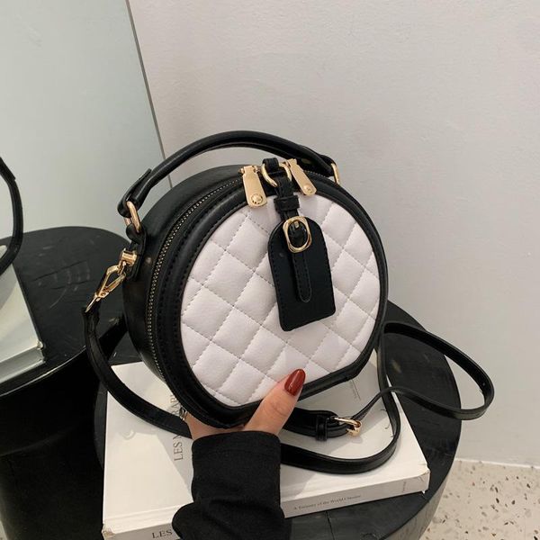 

shoulder bags fashion portable small round rhombus cross-body cake bag