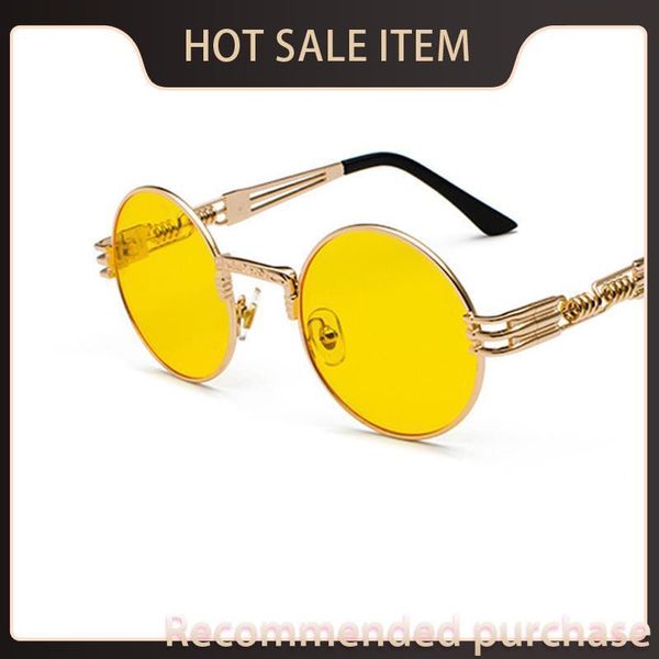 

glasses round 2021 glasses punk vintage spring eyeglasses sun fashion luxury lentes de sunglasses women sol ixxba, White;black